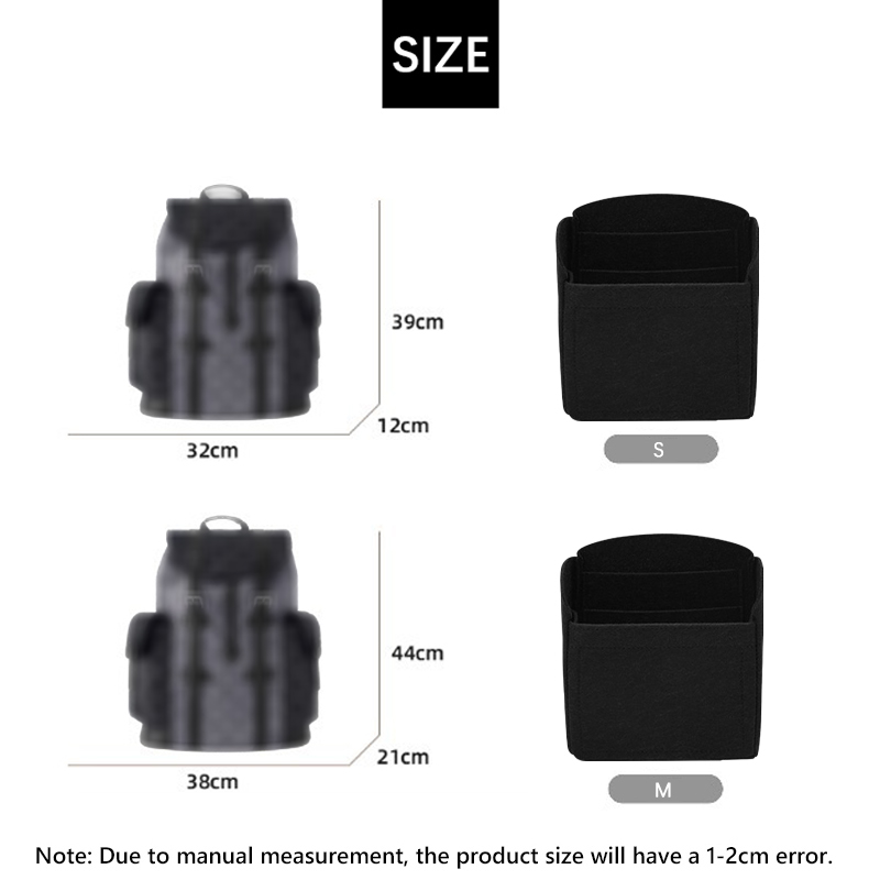 EverToner New Felt Handbag Ins - Backpack Insert Organizer recension och pris