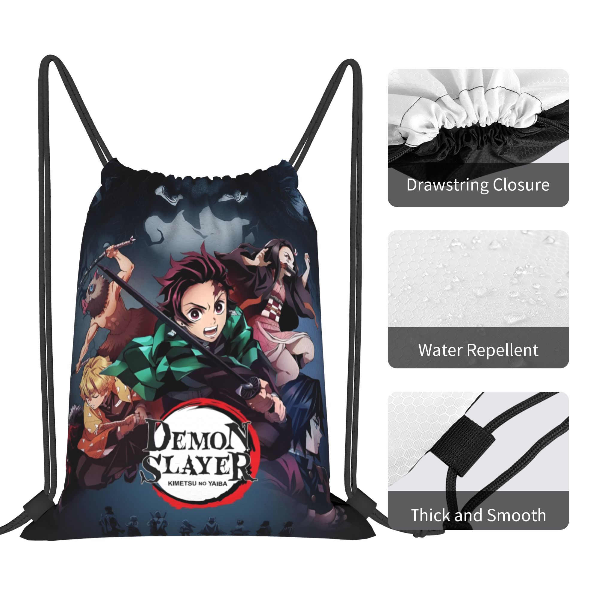Custom D-Demons Slayers Drawst - Drawstring Gym Bag recension och pris