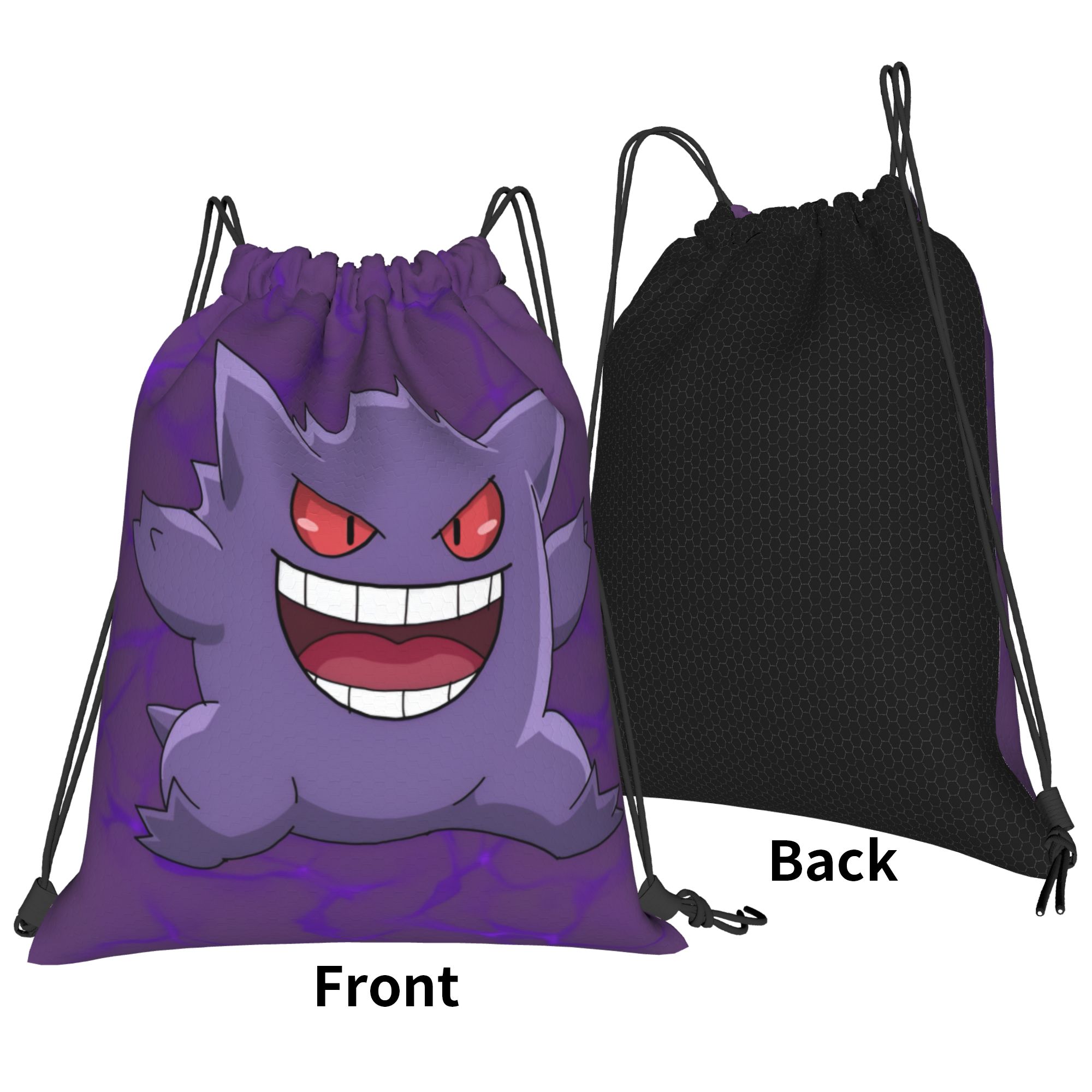 Custom Pokemoned Gengars Draws - Drawstring Gym Bag recension och pris
